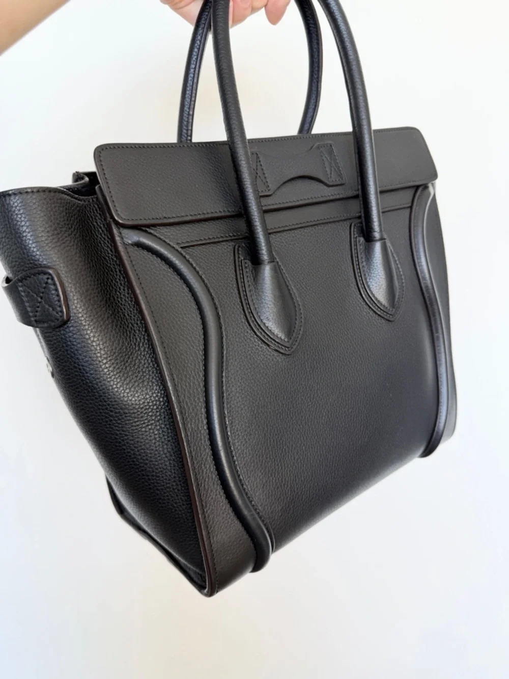 CELINE Black Micro Luggage Tote - Picture 5 of 16